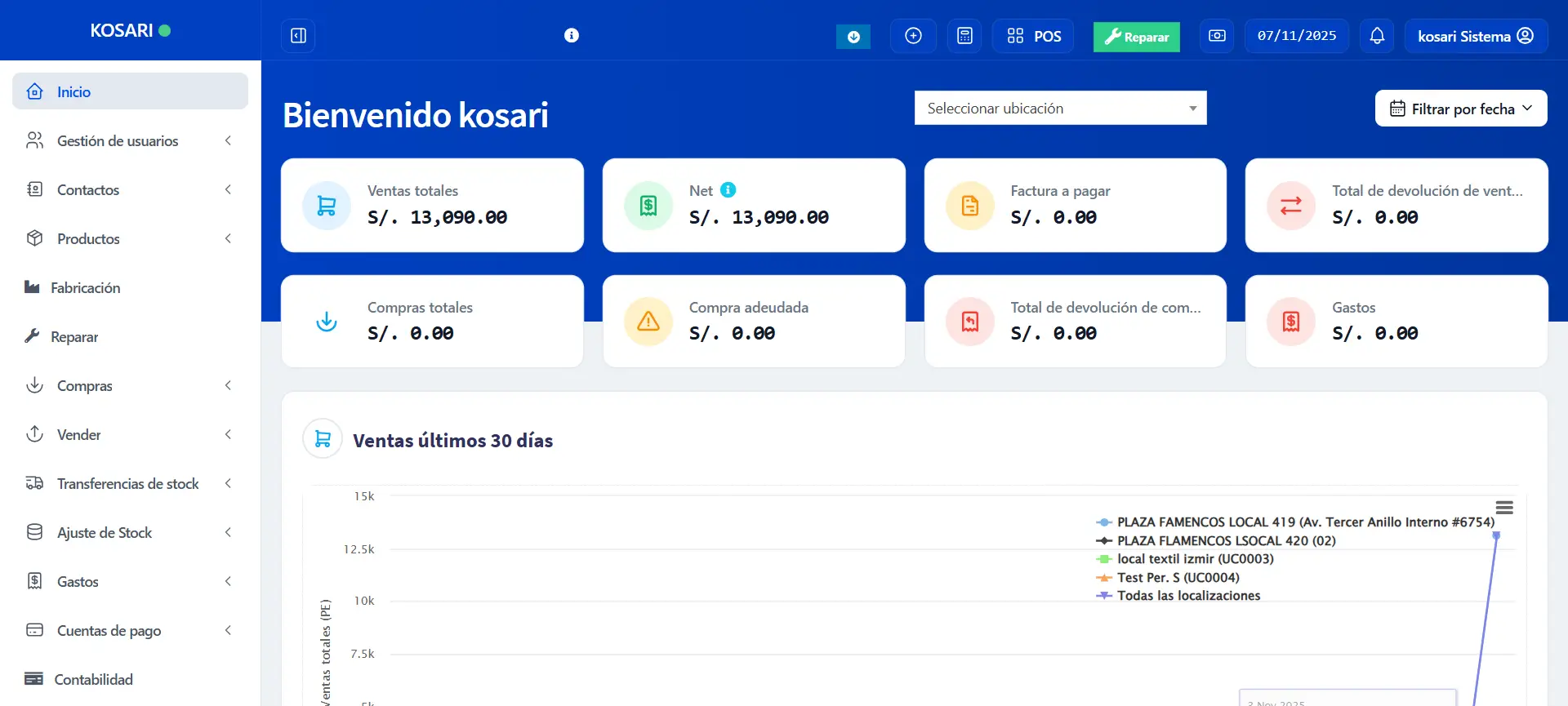 SuperPos — Sistema Multinegocio (ERP, Suscripciones y Paquetes)
