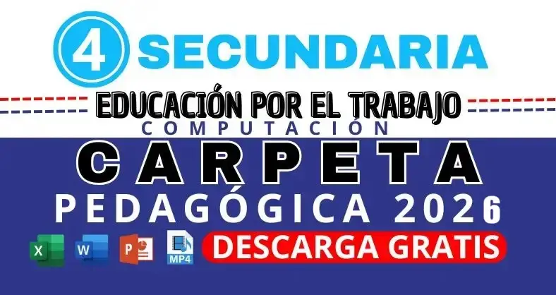 Carpeta pedagógica EPT Computación de Cuarto grado secundaria descarga gratis en Word y PDF