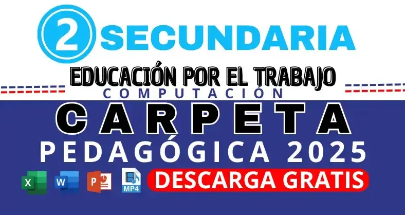 Carpeta pedagógica EPT Computación 2do grado secundaria descarga gratis en Word y PDF
