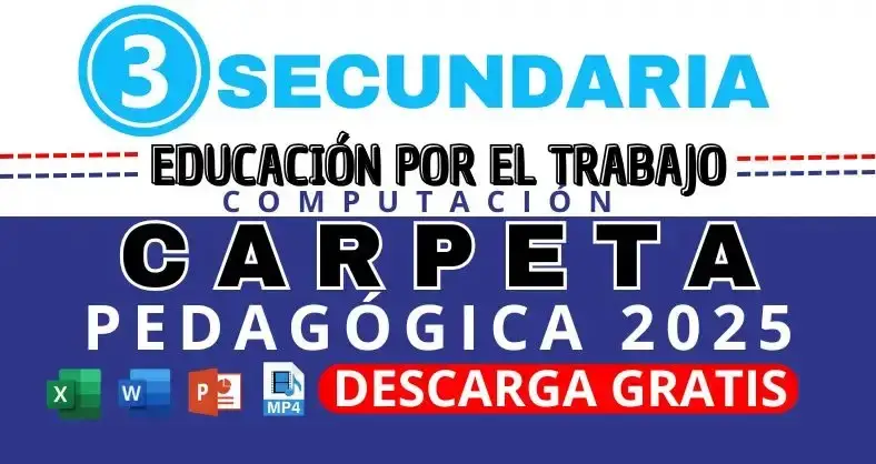 Carpeta Pedagogica para Quinto grado de educacion secundaria