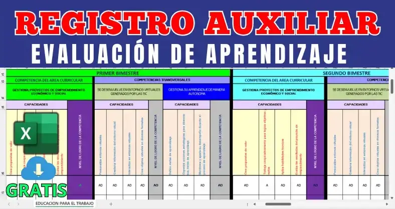 Descarga GRATIS registro auxiliar de EPT secundaria